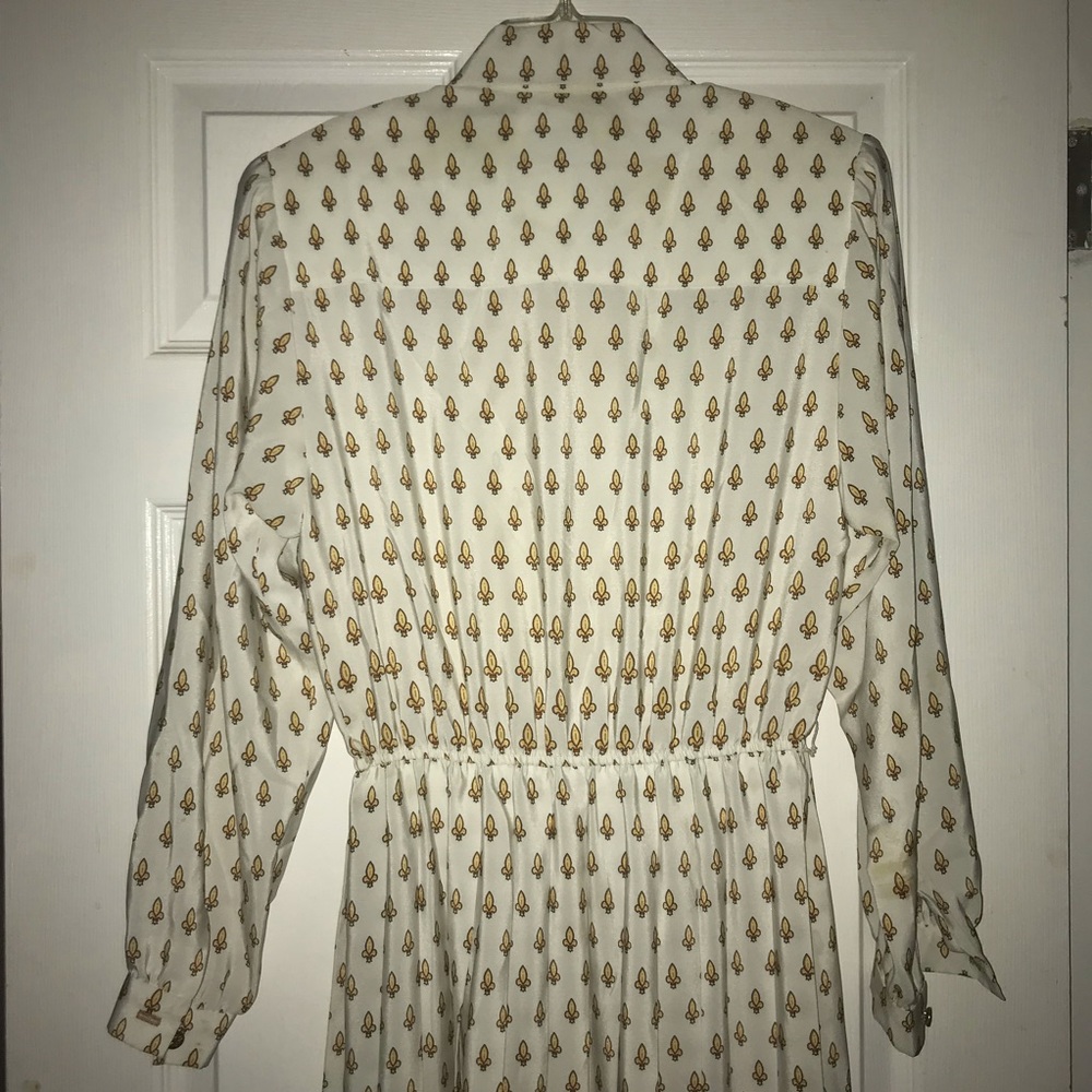 VINTAGE SCHRADER SPORT PRINT DRESS - Picture 7 of 8